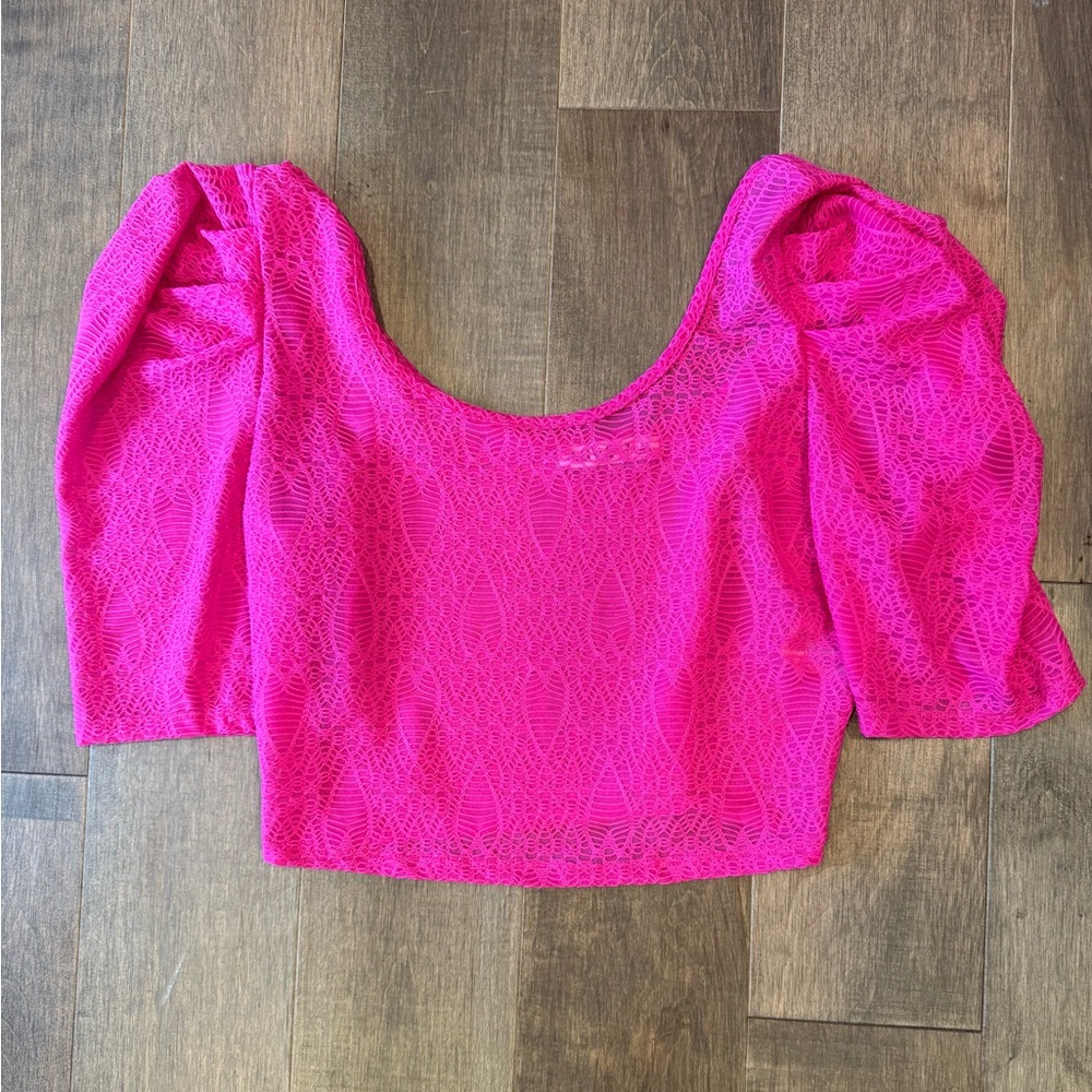 Pink Lace Women's Top